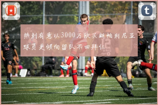 热刺有意以3000万欧买断帕利尼亚球员更倾向留队不回拜仁